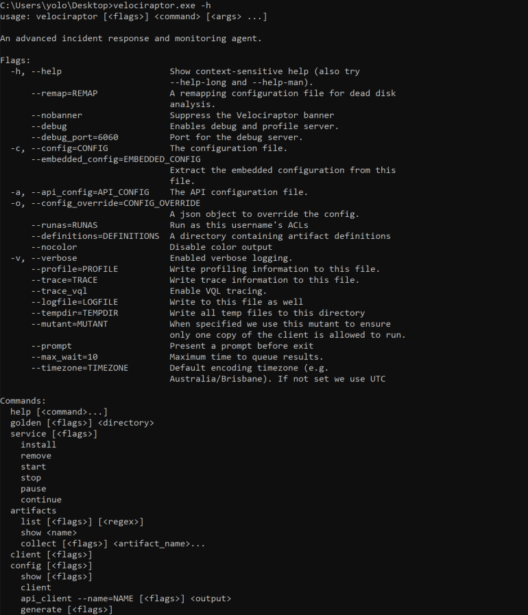 GUI mode and lab setup: Download and run Velociraptor in GUI mode (02)