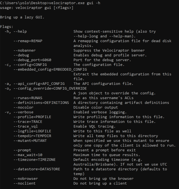GUI mode and lab setup: Download and run Velociraptor in GUI mode (03)